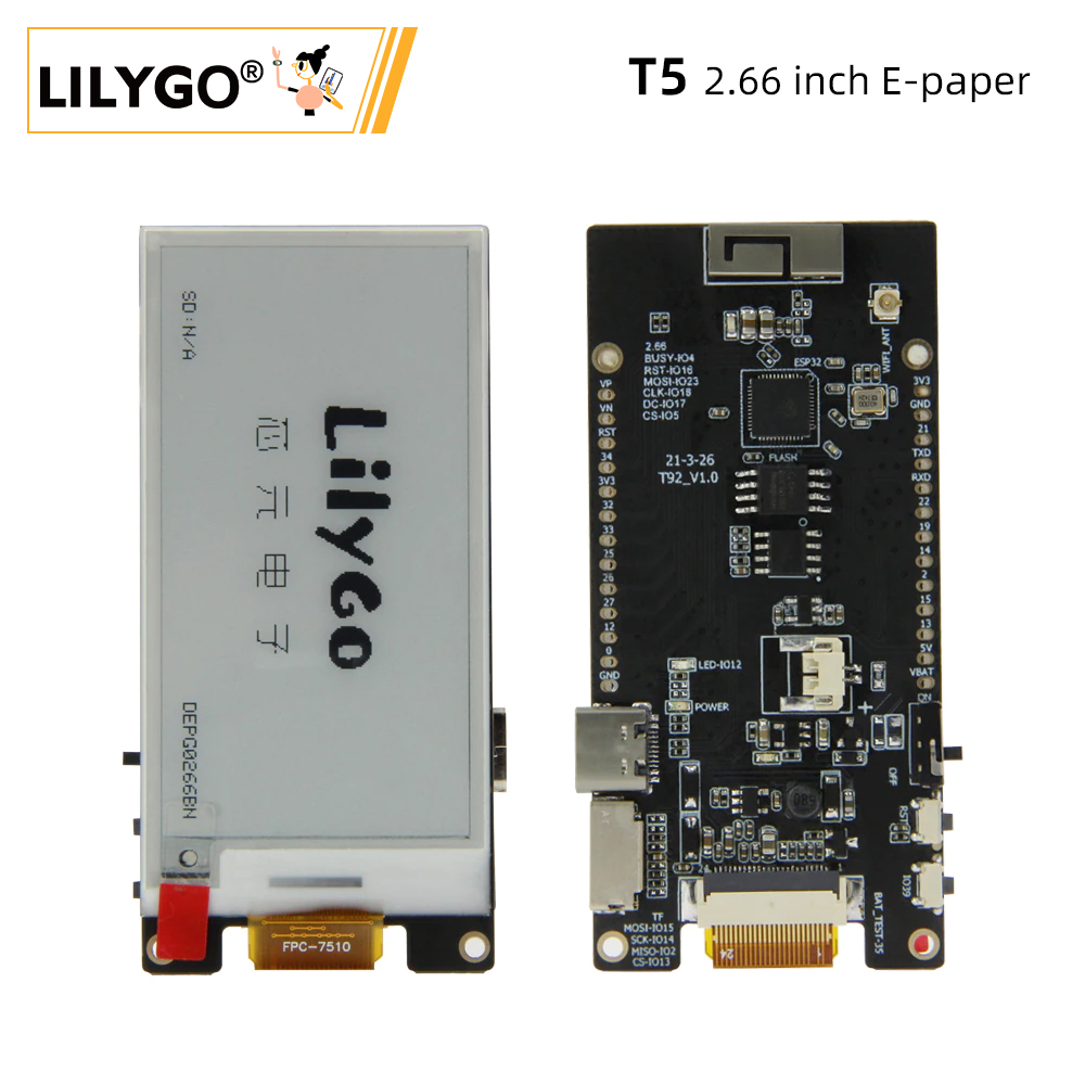 Ttgo T Watch - LILYGO® TTGO T5 2.66-Inch E-Paper Display