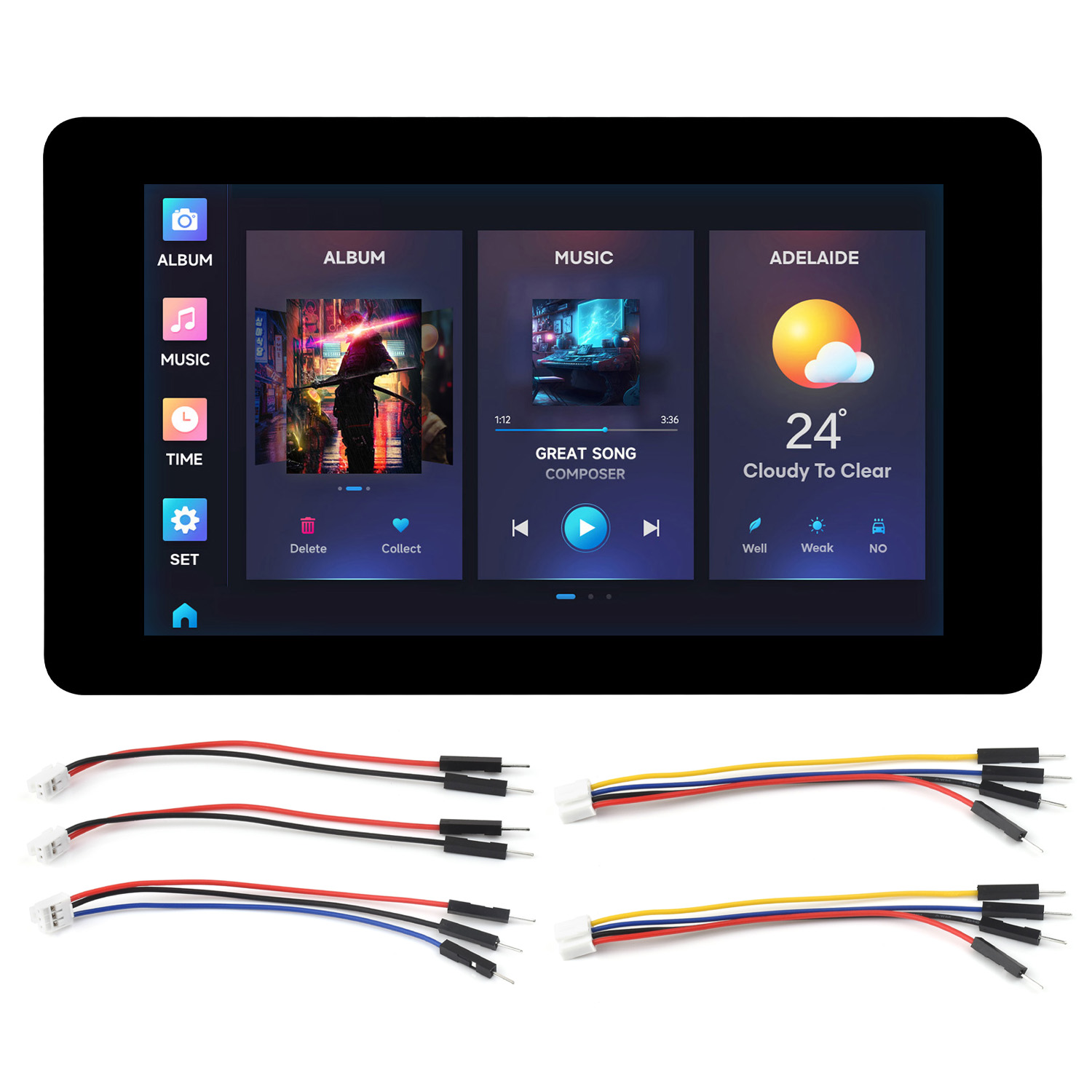 Lolin S3 - Waveshare ESP32-S3 7inch Capacitive Display Development