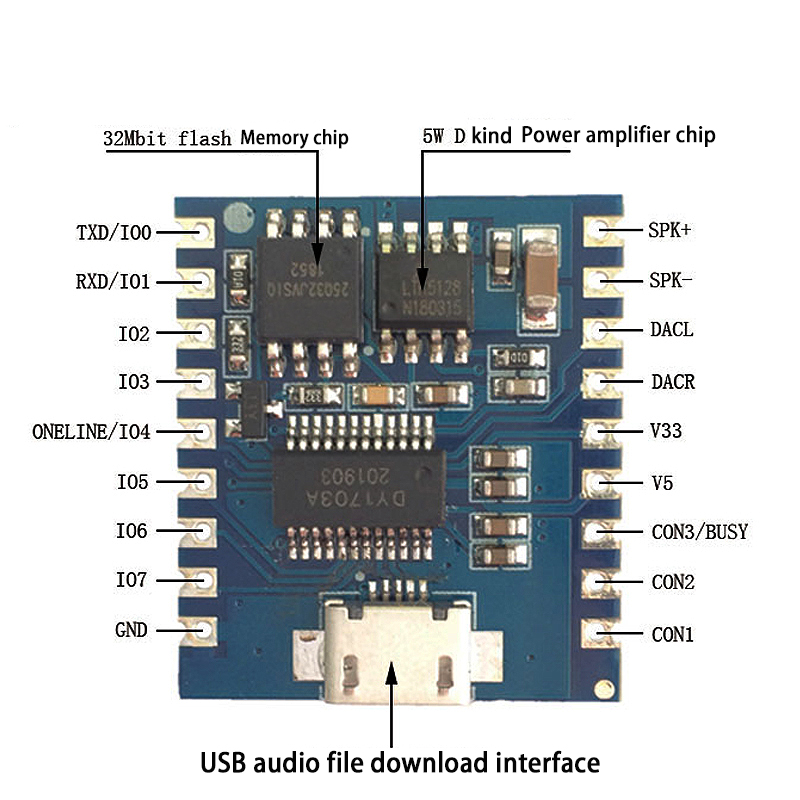 MP3 Player Module Voice Module - Devkitc recension och pris